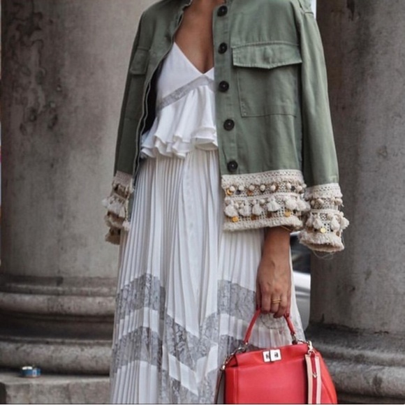 Zara Jackets & Blazers - 🎉HP🎉 Zara Tassel + Coin Embellished Jacket